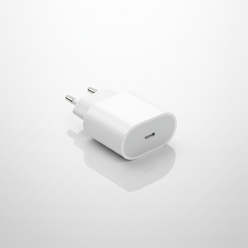 USB-C laddare med studiobakgrund